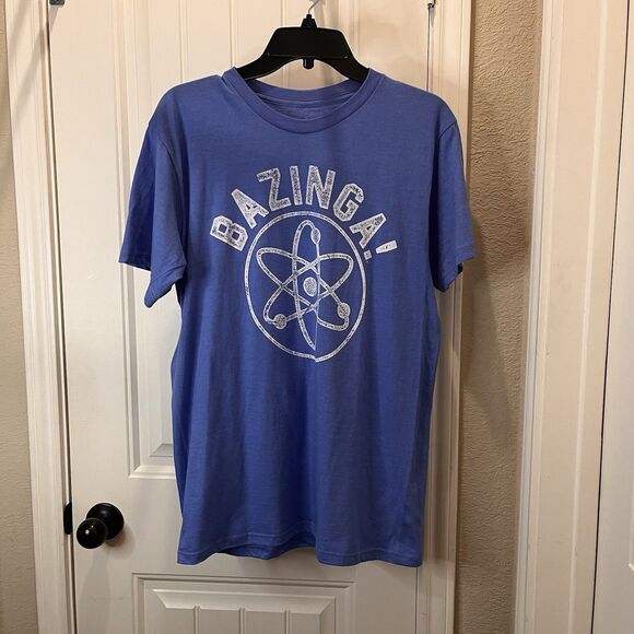Ripple Junction The Big Bang Theory Bazinga Blue Graphic Tee Shirt Mens Size M - Picture 2 of 6